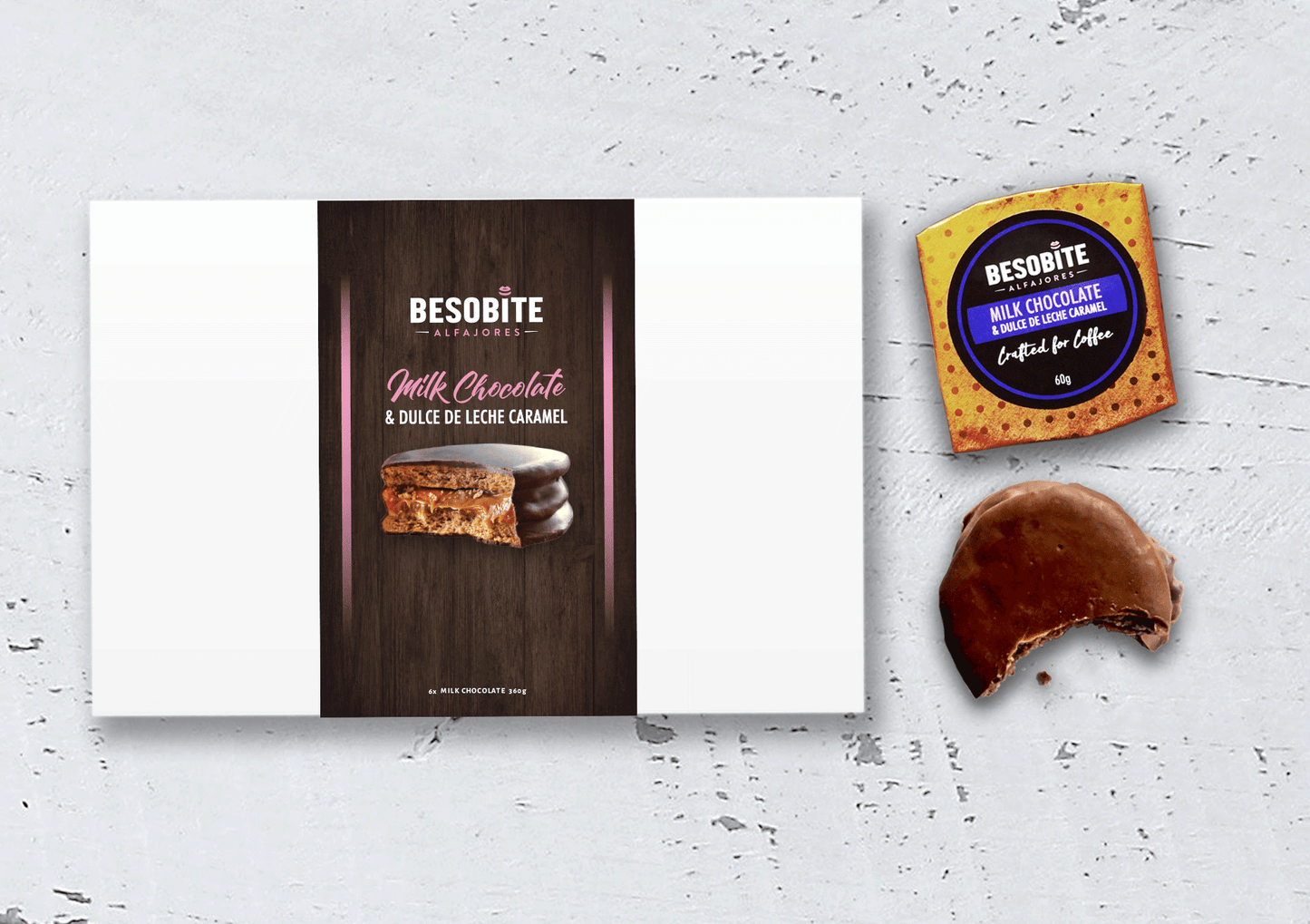 BesoBite - Milk Chocolate Alfajores 6 Pack