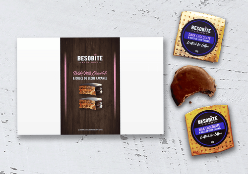 BesoBite - Dark & Milk Mixed Chocolate Alfajores 6 Pack